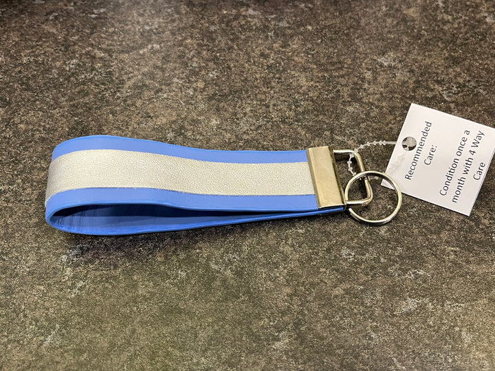 Moonlit Reflections Handmade Leather Key Fob