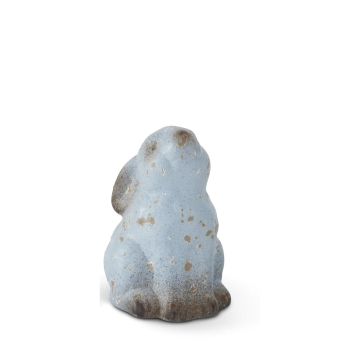 Weathered Blue Terracotta Bunnies