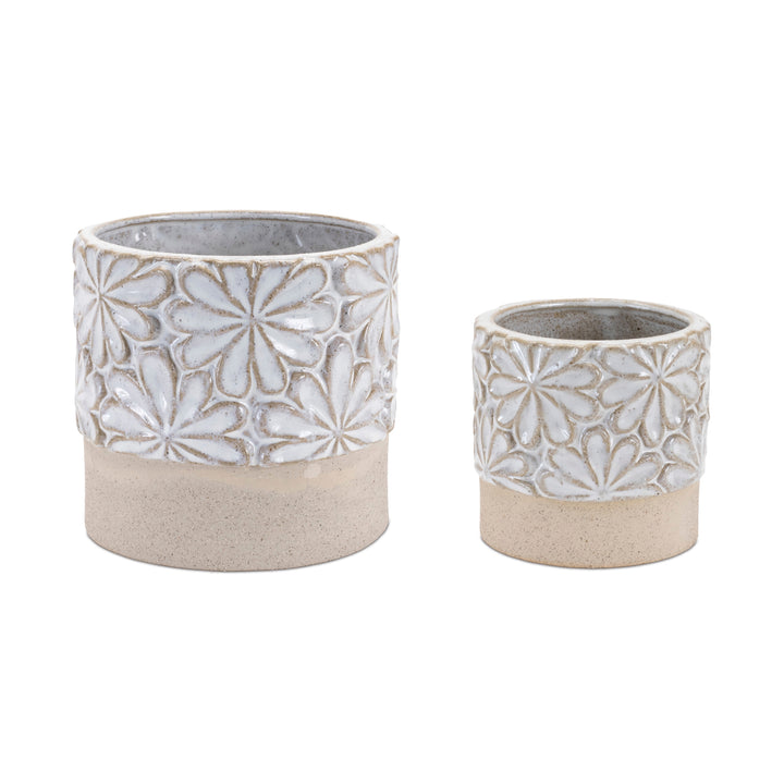 Floral Ceramic Planters