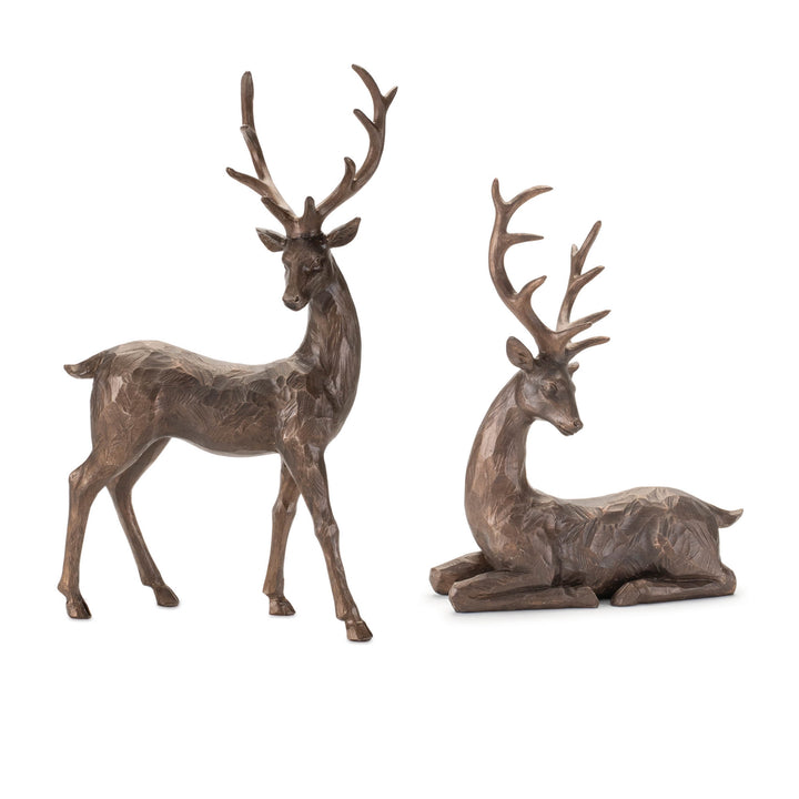 Bronze Winter Deer