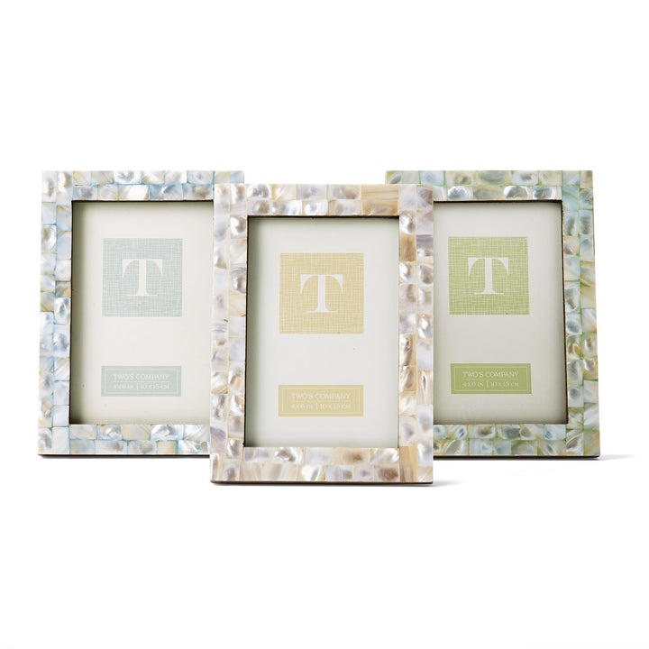 Pearly Hues Mother of Pearl Picture Frames