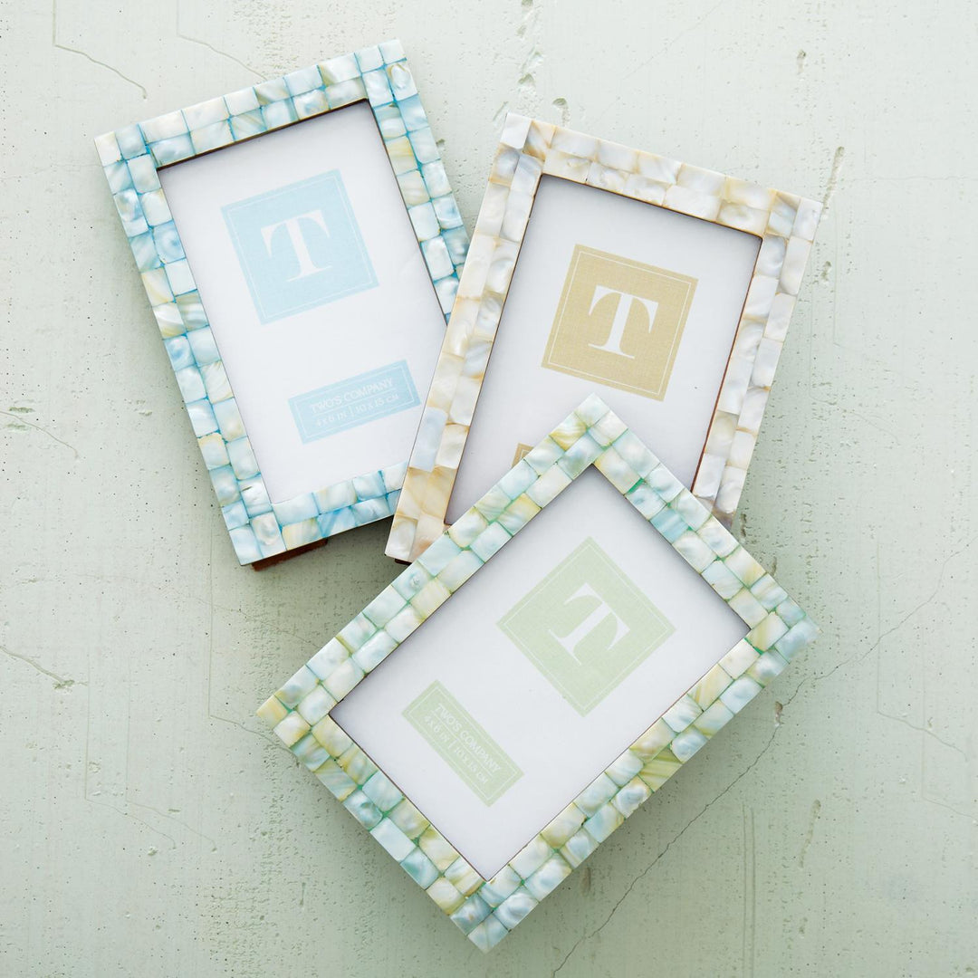 Pearly Hues Mother of Pearl Picture Frames