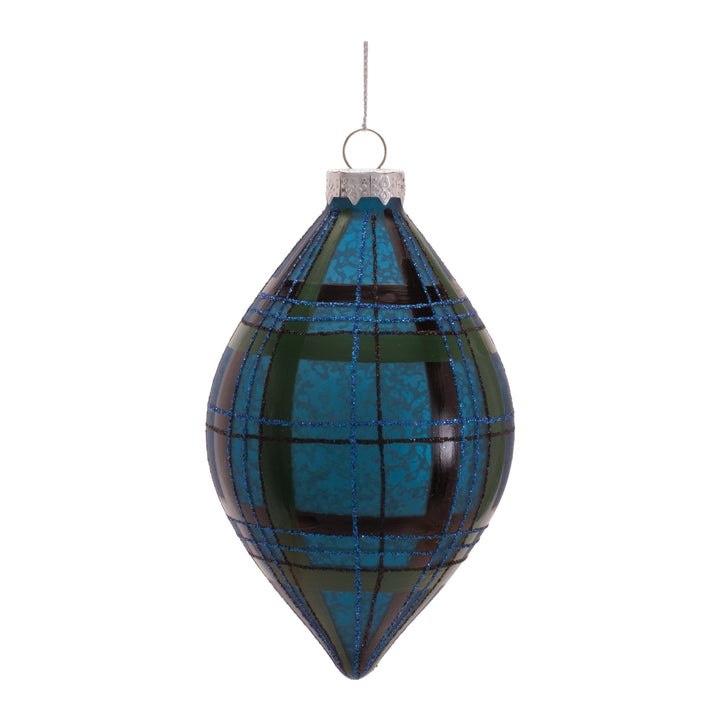 Blue Plaid Ornaments