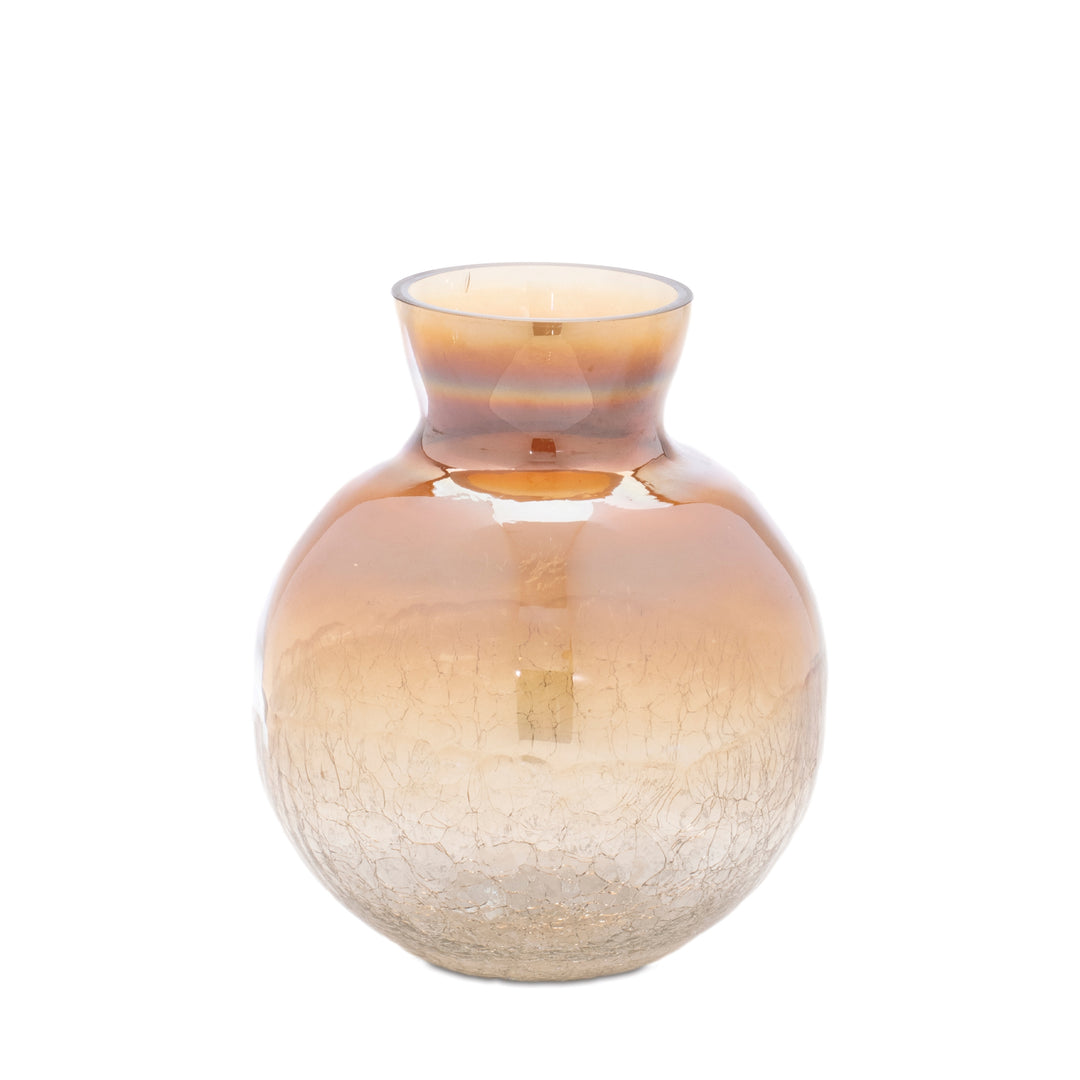 Amber Ombré Glass Vases