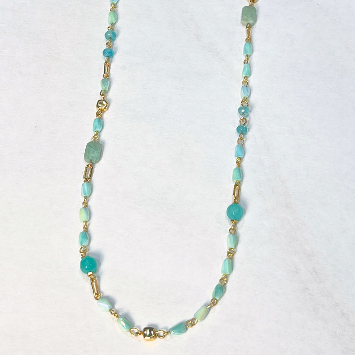 Stone and Bead Long Necklaces