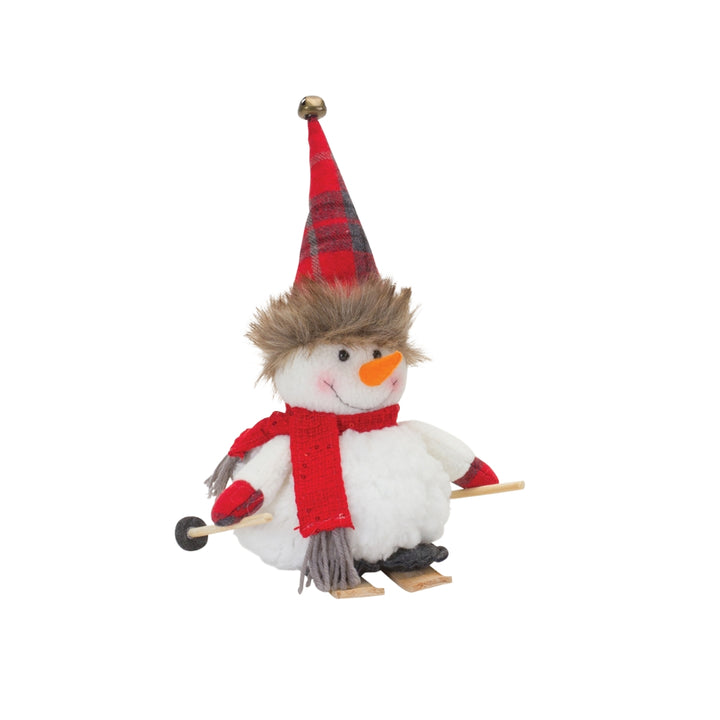 Skiing Plush Snowmen