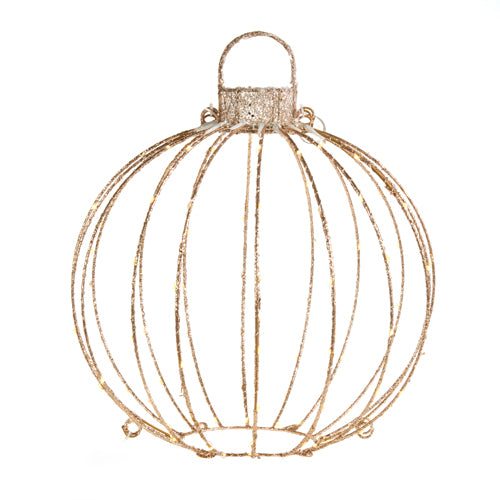Illuminated Gold Lantern Ornaments