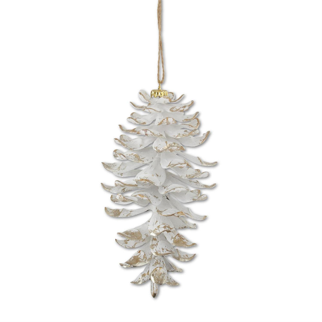 Glittered Shatterproof Pinecone Ornament