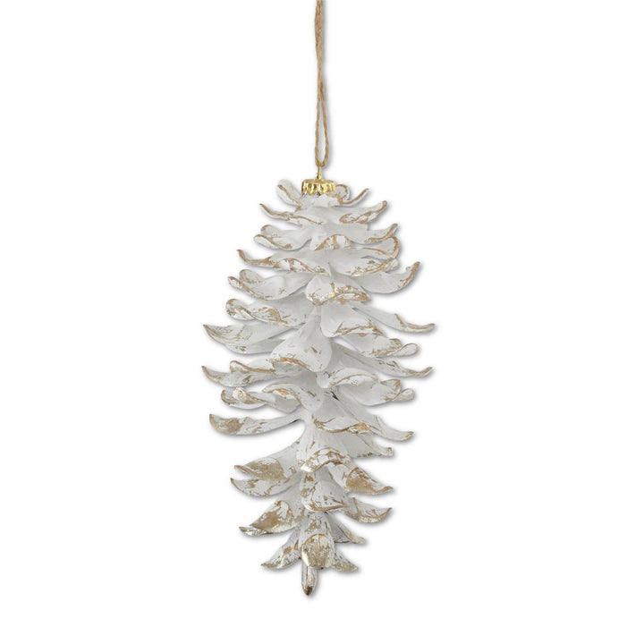 Glittered Shatterproof Pinecone Ornament