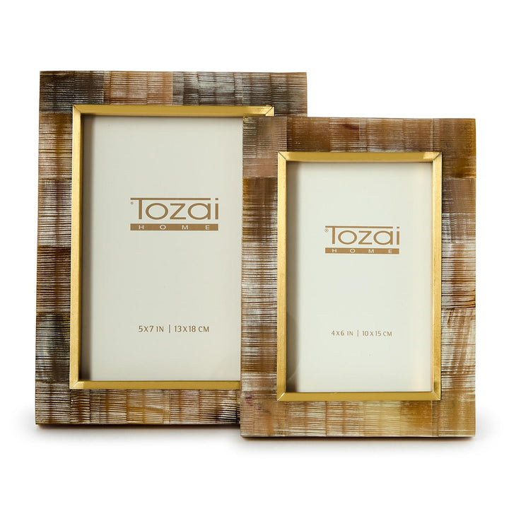 Chiseled Horn Picture Frames