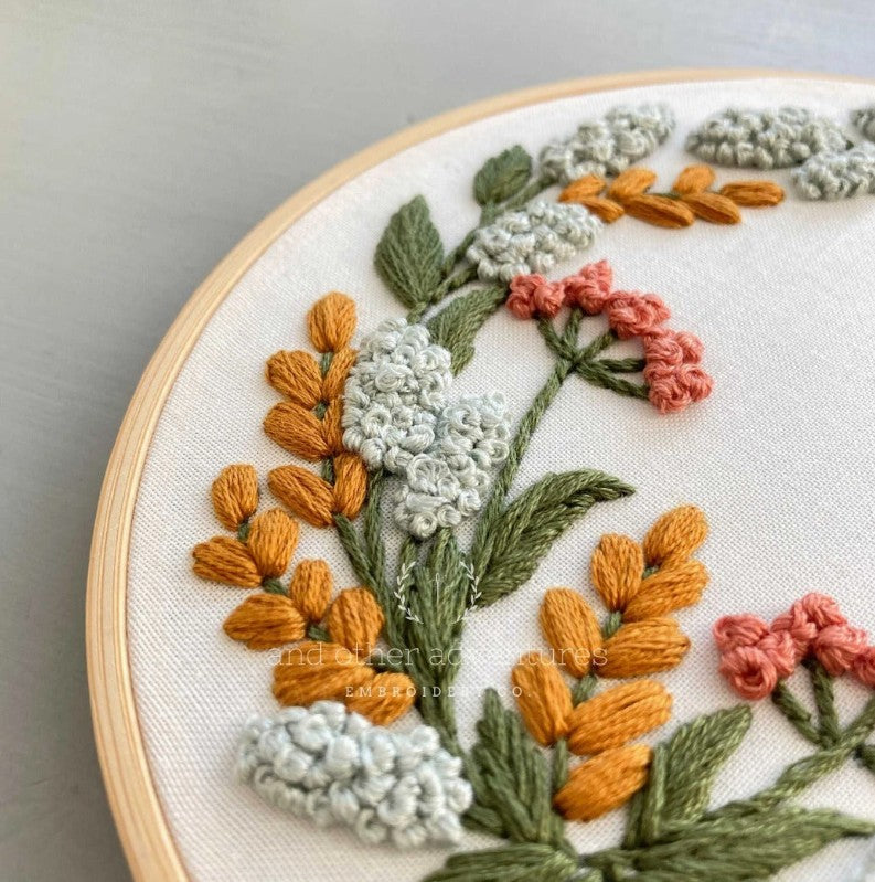 Kensington Hand Embroidery Kit-Amber