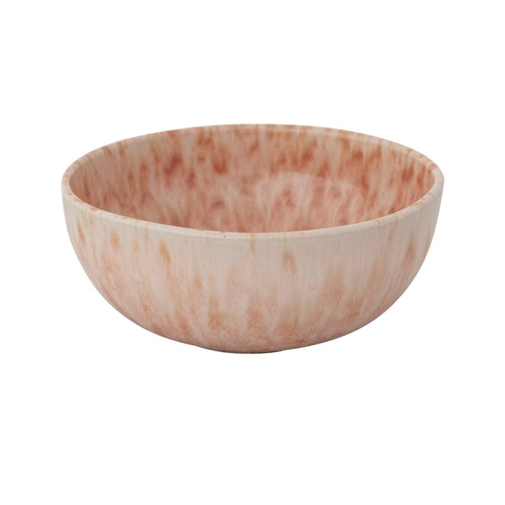 Apricot Colored Stoneware Bowl