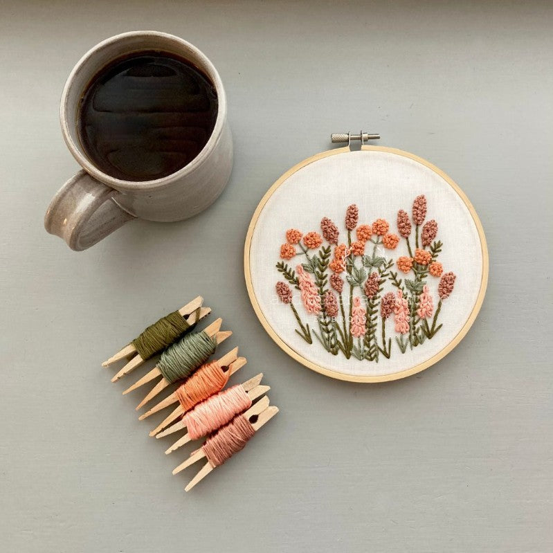 Avonlea Hand Embroidery Kit-Terracotta
