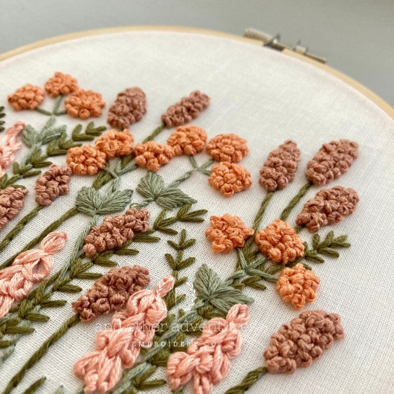 Avonlea Hand Embroidery Kit-Terracotta