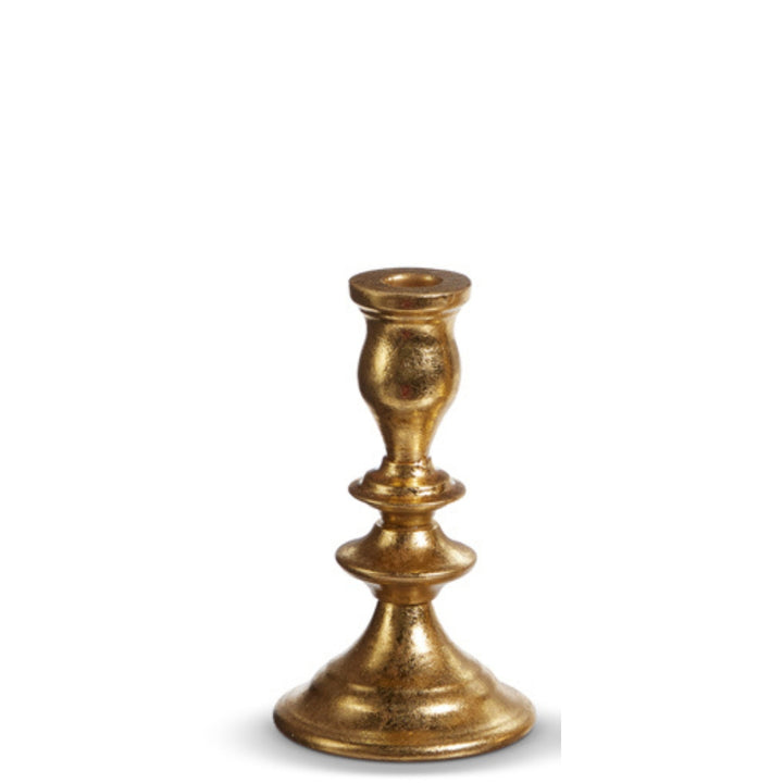 Gold Leaf Taper Candle Sticks