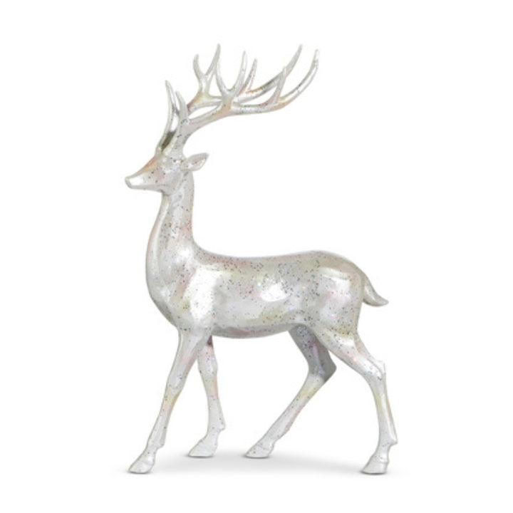 Speckled Silver Deer Figurines
