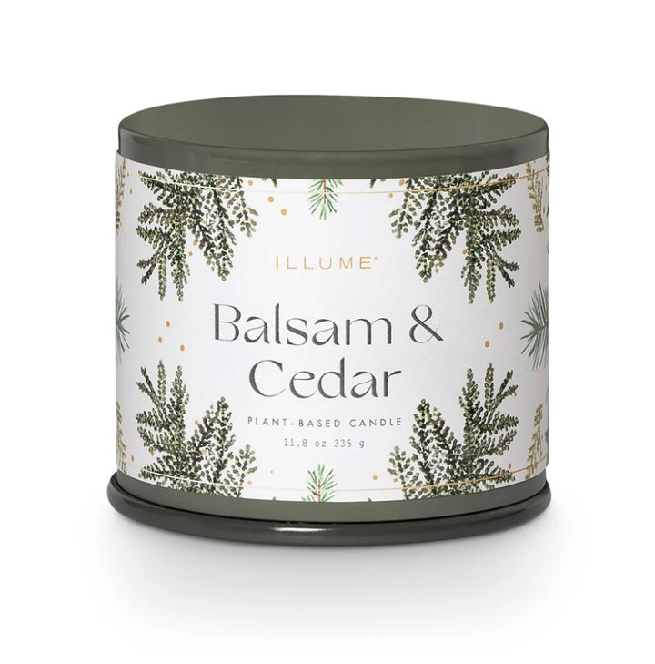 Balsam & Cedar Demi Vanity Tin Candle