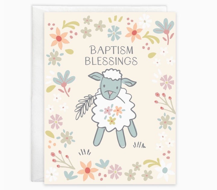 Baptism Blessings Greeting Card- With Scripture