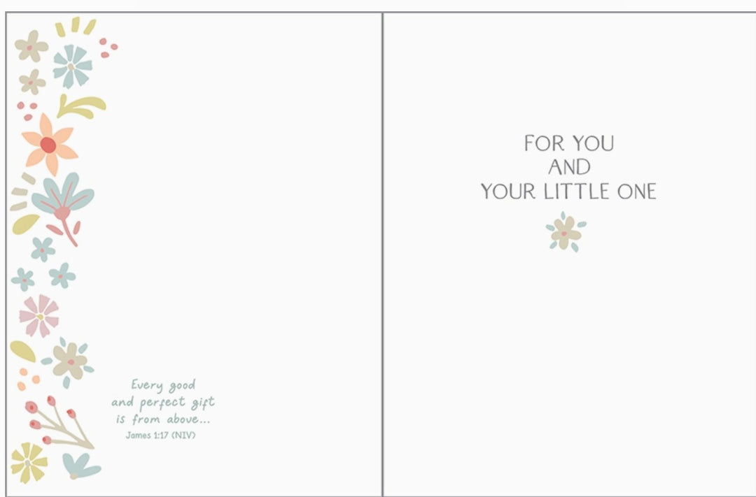 Baptism Blessings Greeting Card- With Scripture