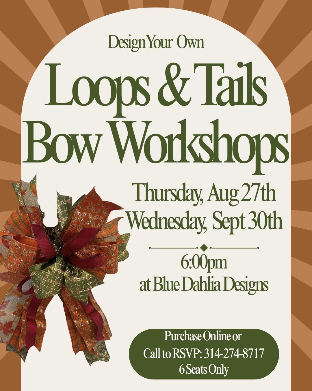 Loops &amp; Tails Bow Workshops- Fall 2026
