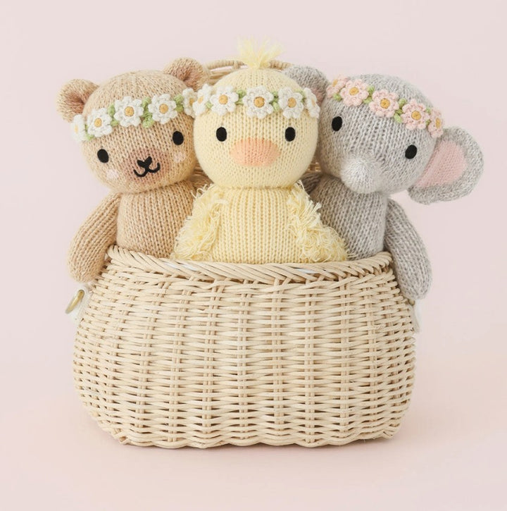Blush Floral Baby Elephant- Cuddle+Kind