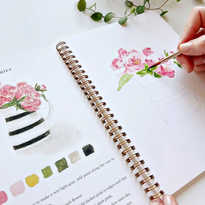 Bouquets Watercolor Workbook Bundle
