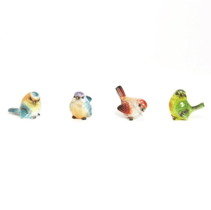 Hand-Painted Bird Figurines