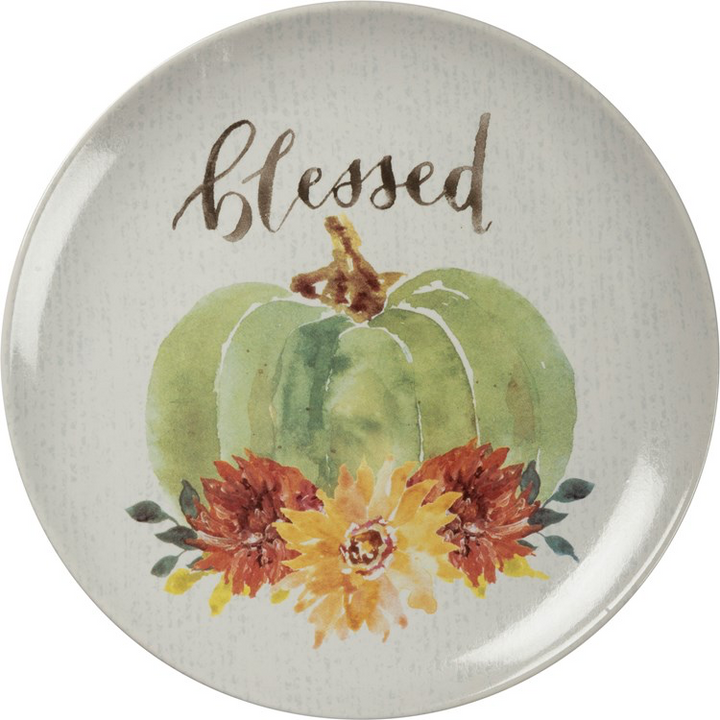 Fall Watercolor Pumpkin Plates