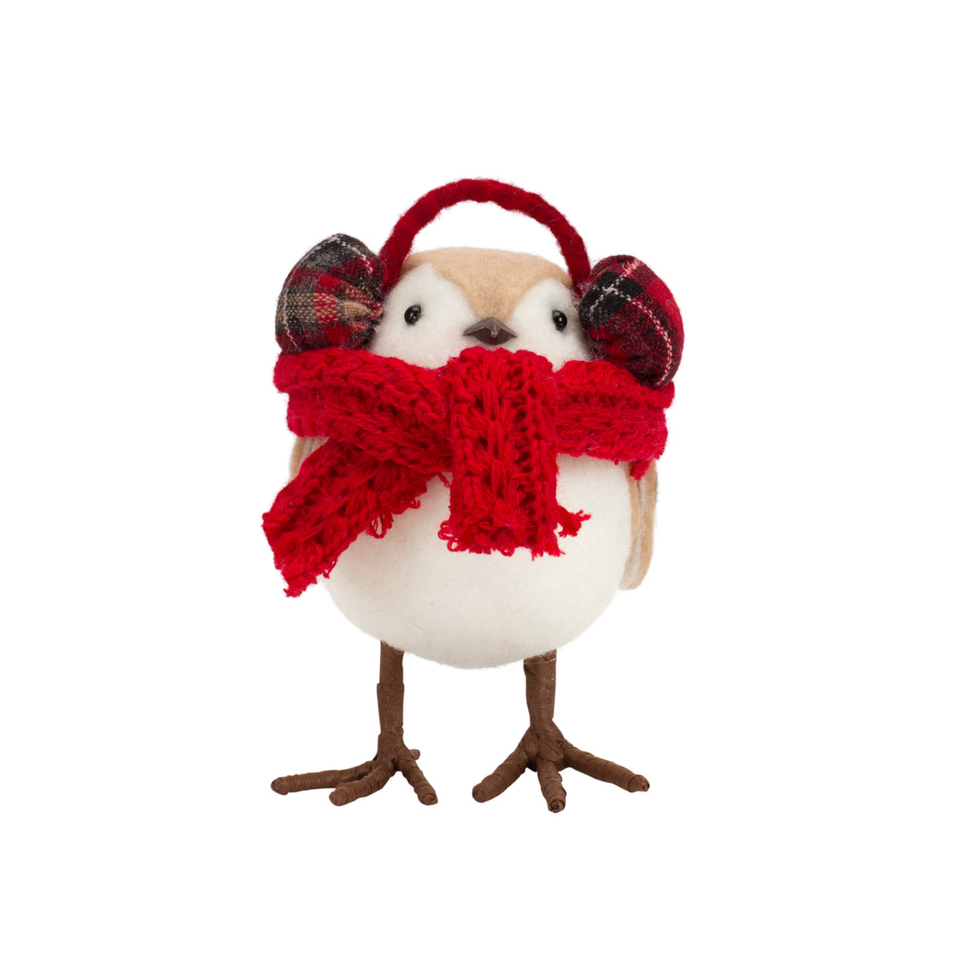 Plush Birds in Scarves and Hats