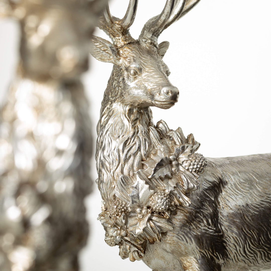 Champagne Deer Figurine