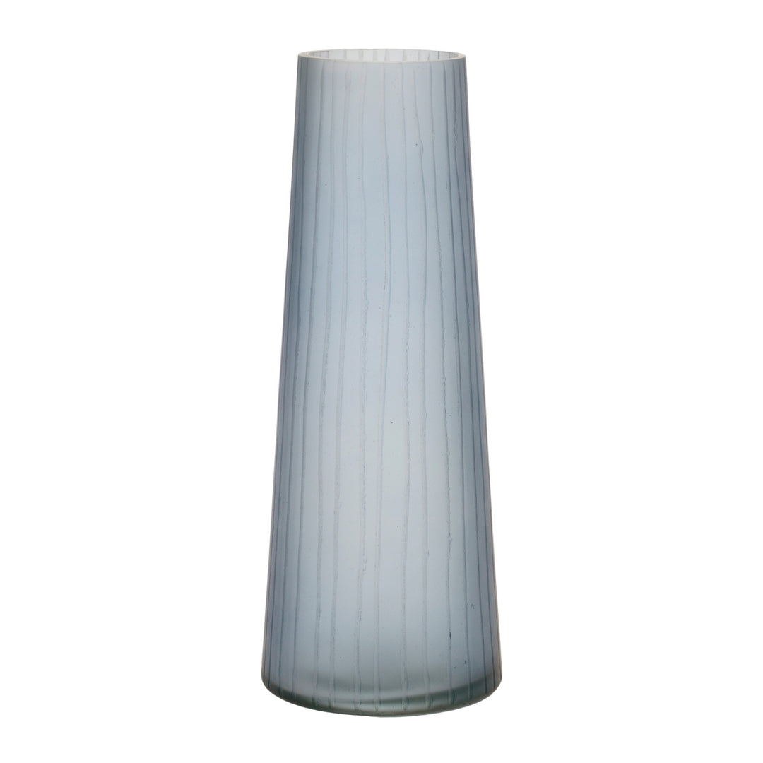 Slate Grey Blue Glass Vases