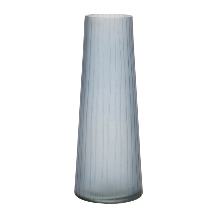 Slate Grey Blue Glass Vases