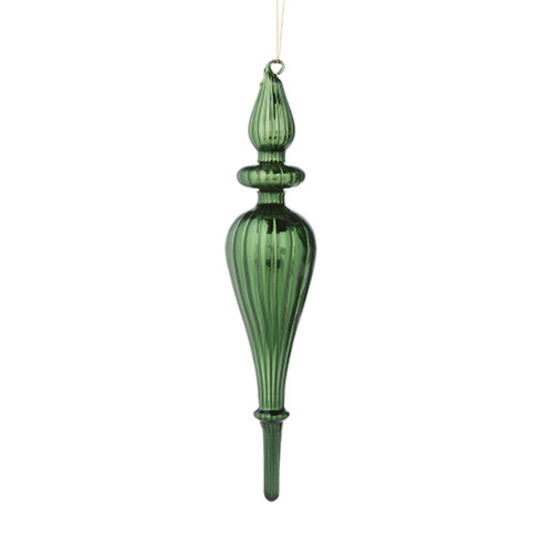 Green Finial Ornaments