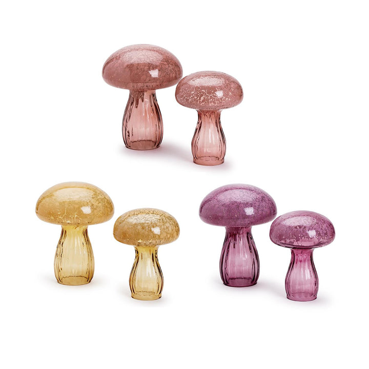 Hand-Crafted Glass Mushrooms