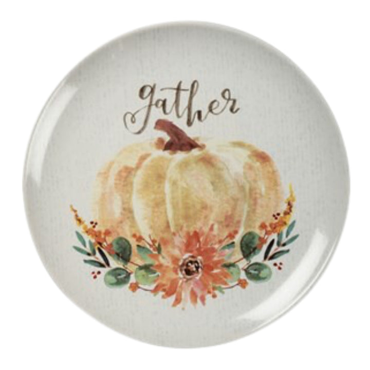 Fall Watercolor Pumpkin Plates