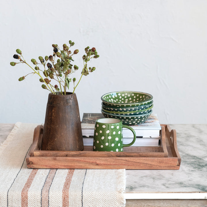 Square Acacia Wood Trays
