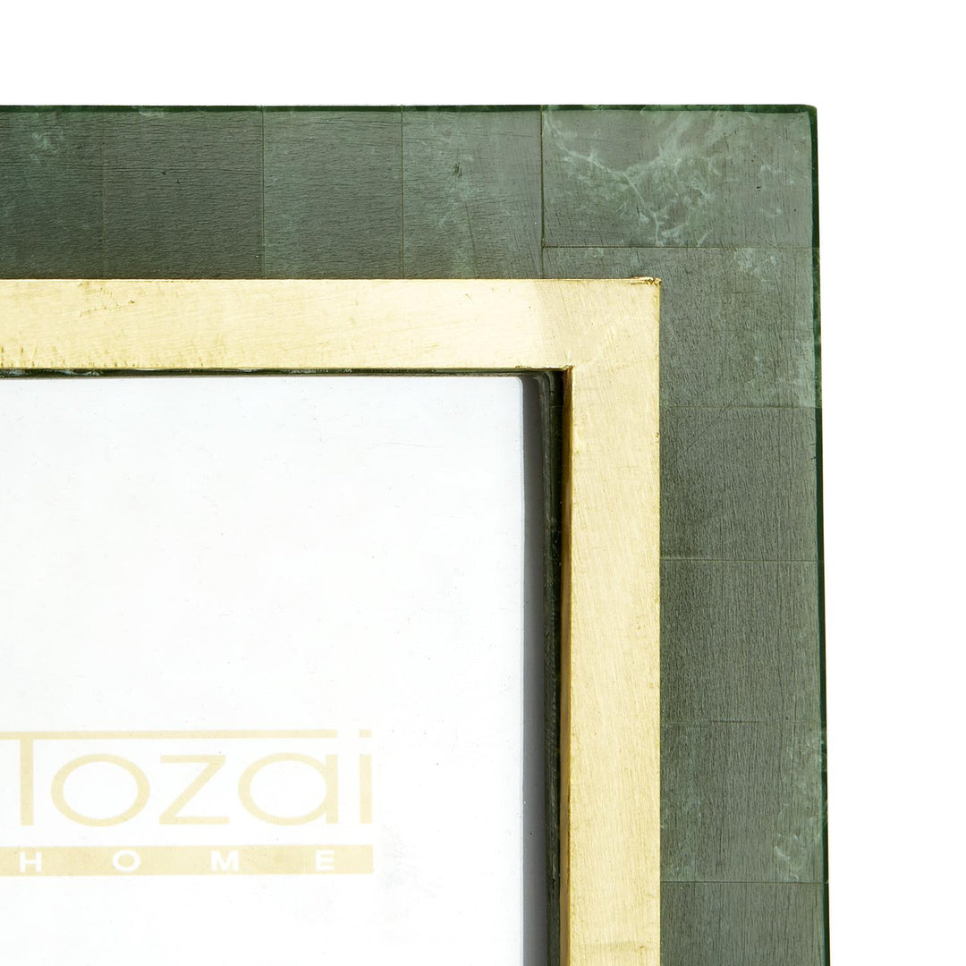 Aventurine Green &amp; Gold Picture Frames