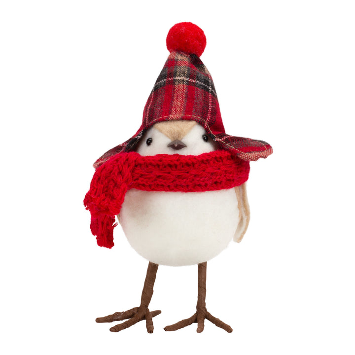 Plush Birds in Scarves and Hats