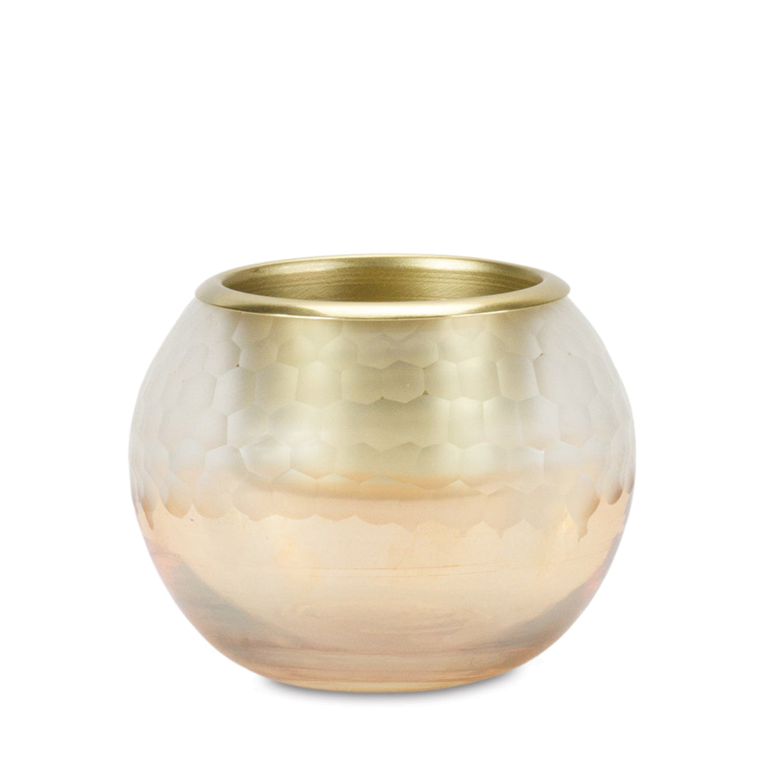 Gold/Clear/Amber Ombré Votive