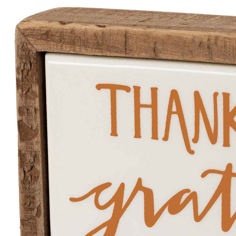 Thankful Grateful Blessed Box Sign Mini,