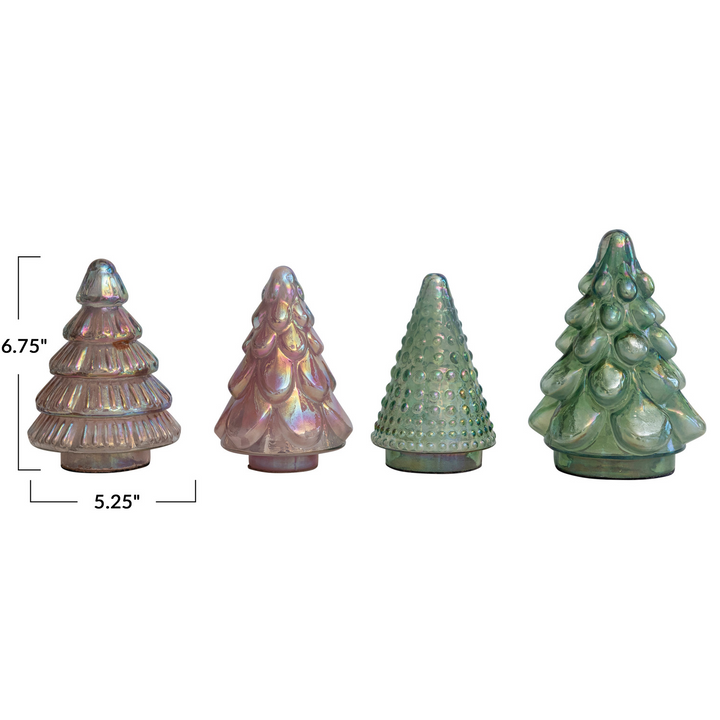 Embossed Mercury Glass Tree