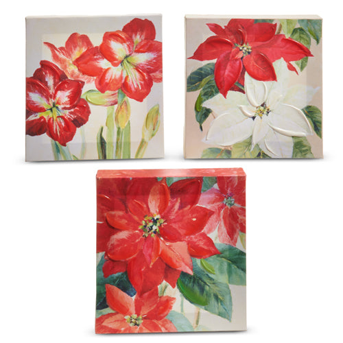 Festive Christmas Floral Wall Art