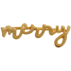 Gold Merry Napkin Ring