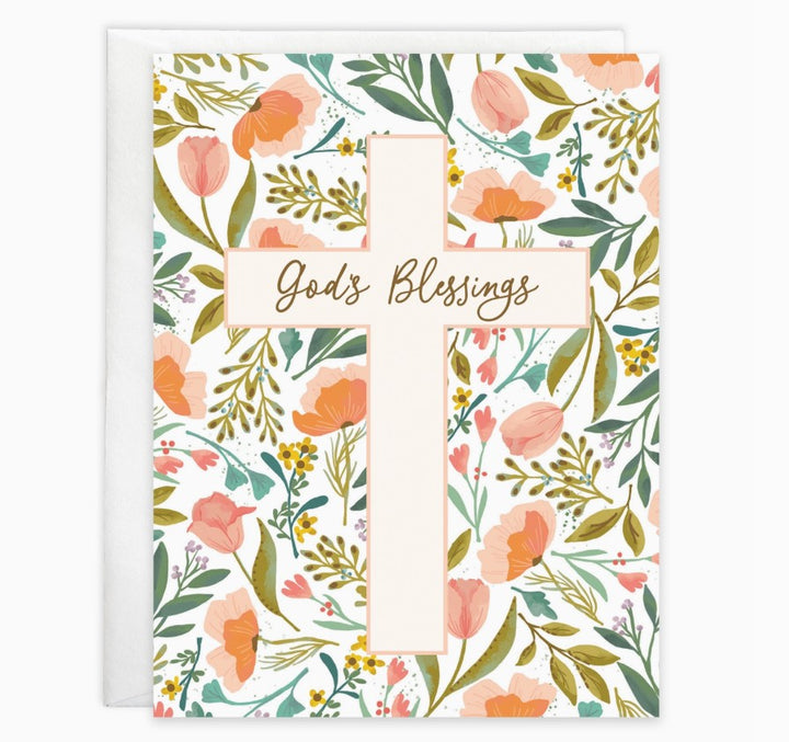 God's Blessings Greeting Card- With Scripture