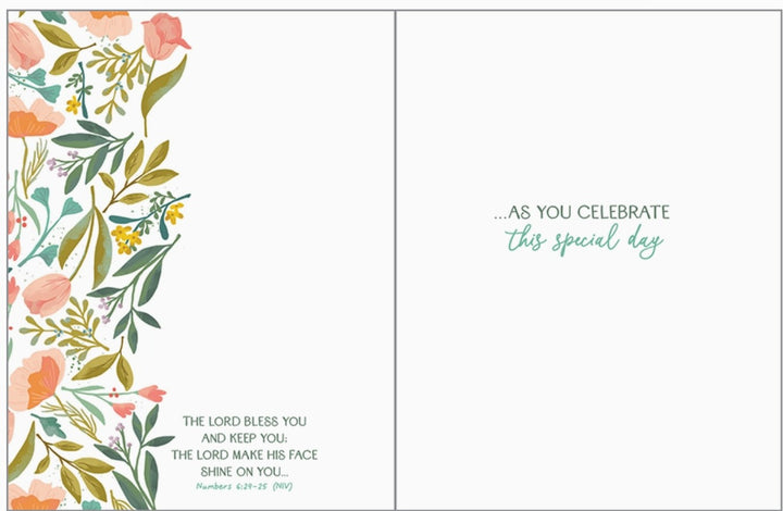 God's Blessings Greeting Card- With Scripture