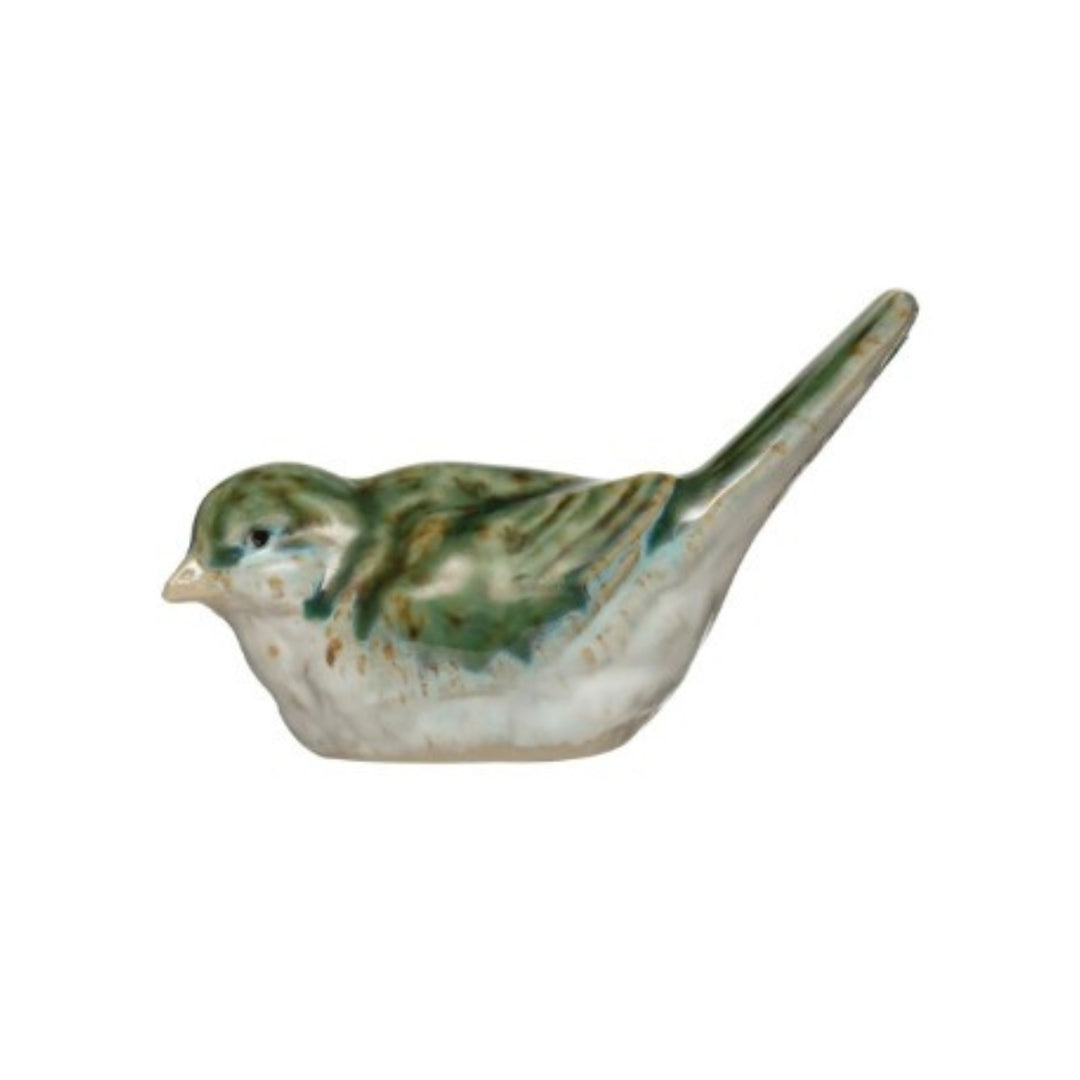 Green Stoneware Birds