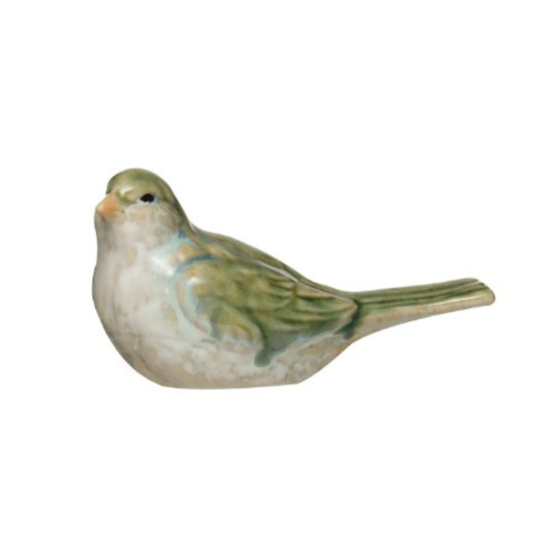 Green Stoneware Birds