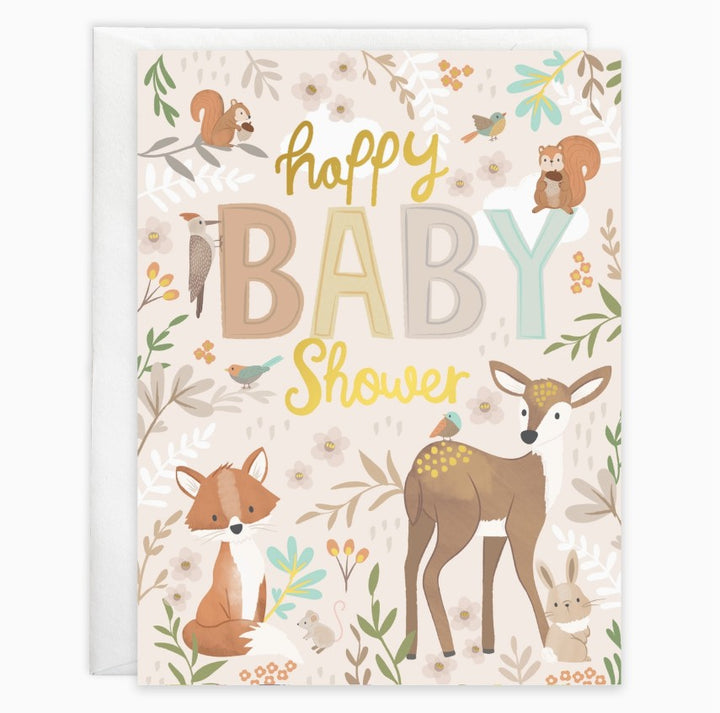 Forest Animals Baby Shower Card