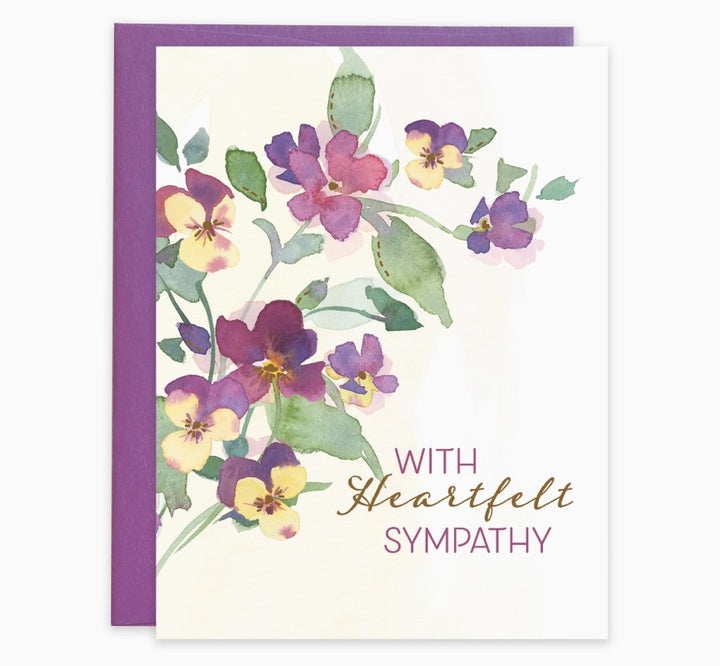 With Heartfelt Sympathy Greeting Card