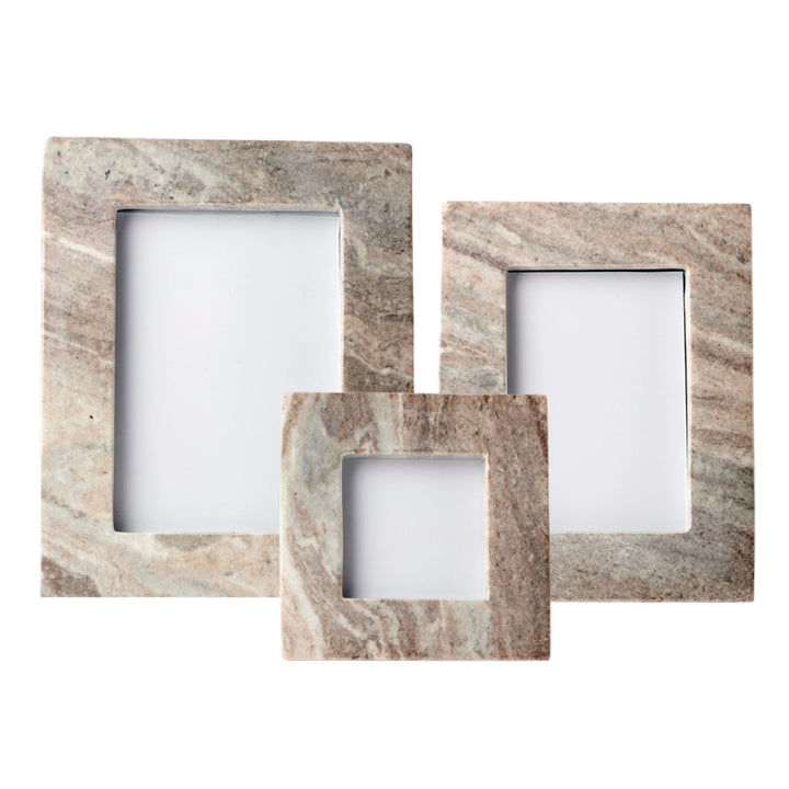 Brown Galaxy Marble Photo Frames